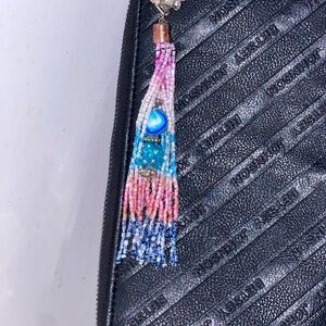 Purse fob beads and gems
